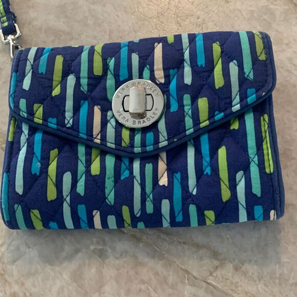Vera Bradley Blue Clasp Wallet - Picture 2 of 5